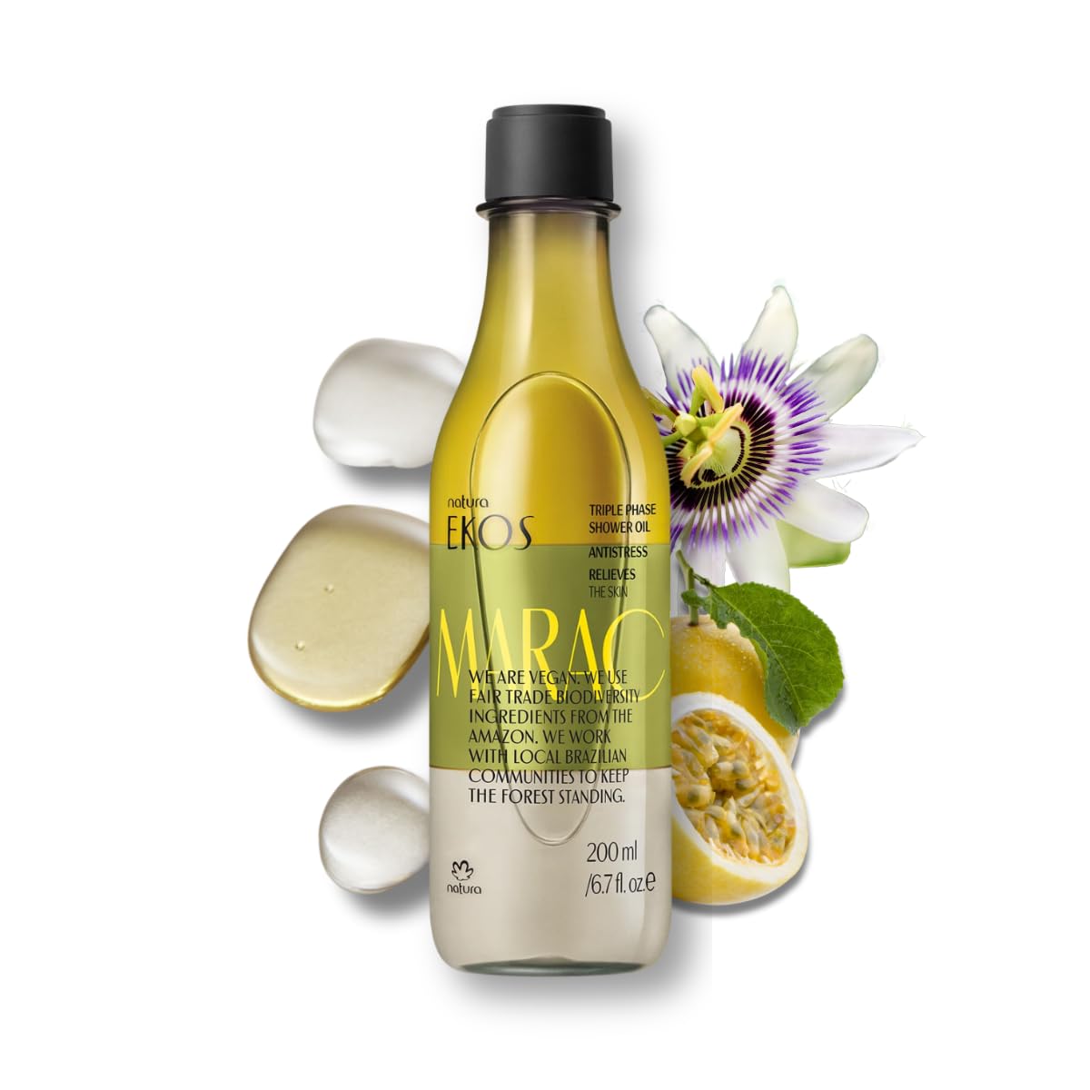 Aceite corporal trifásico de maracuyá Natura Ekos 200 ml