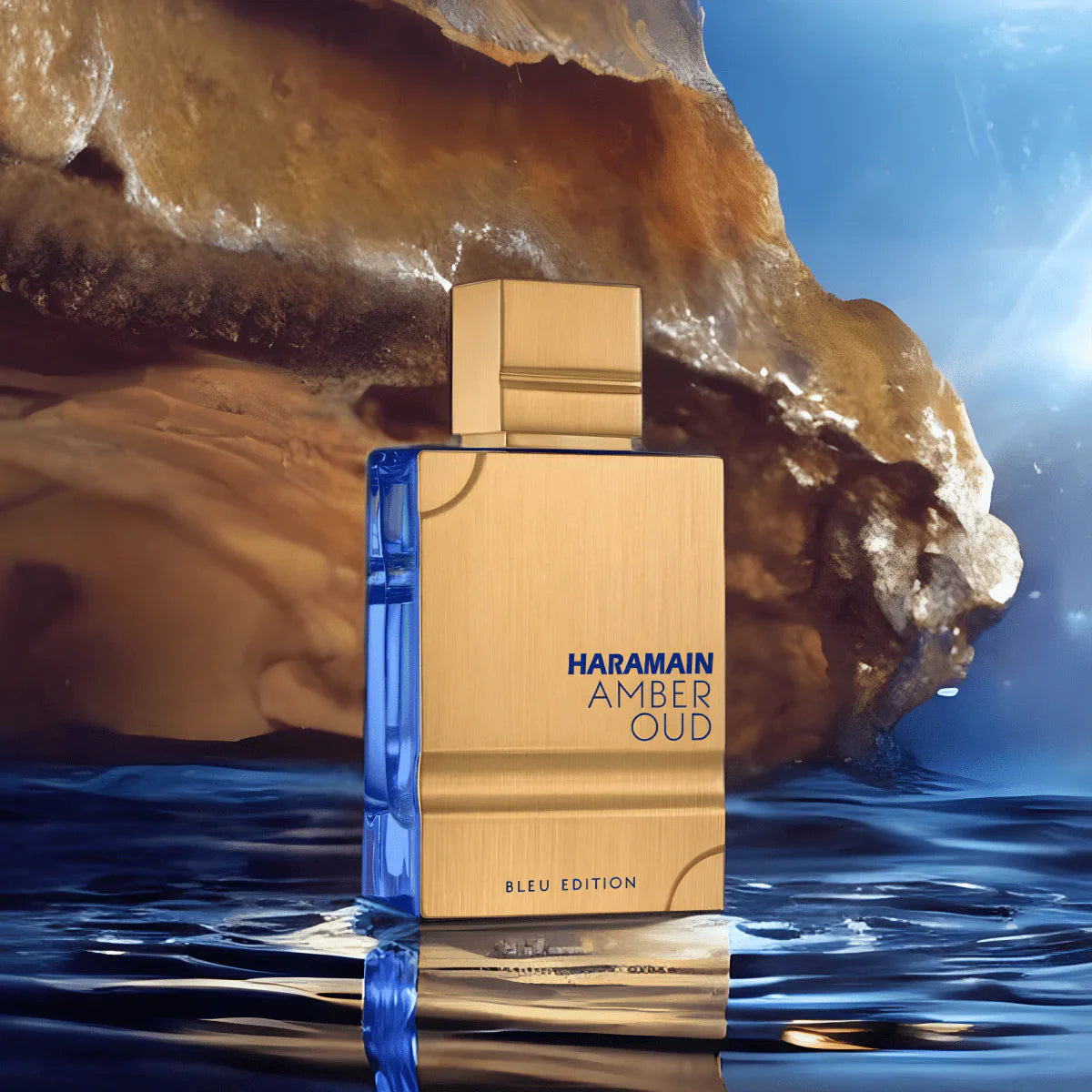 Al Haramain Eau de Parfum para hombre, edición azul, ámbar y oud, 100 ml