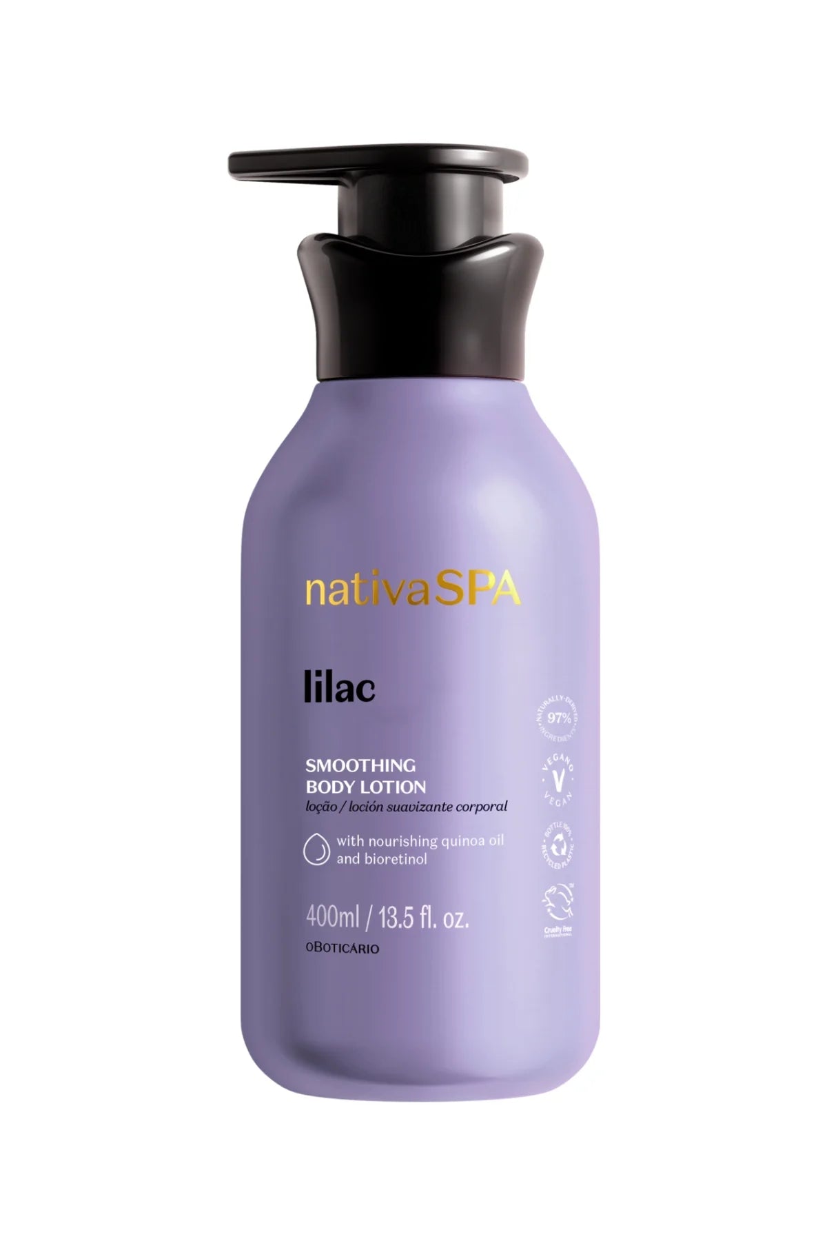 Loción corporal suavizante Lilac de Nativa Spa