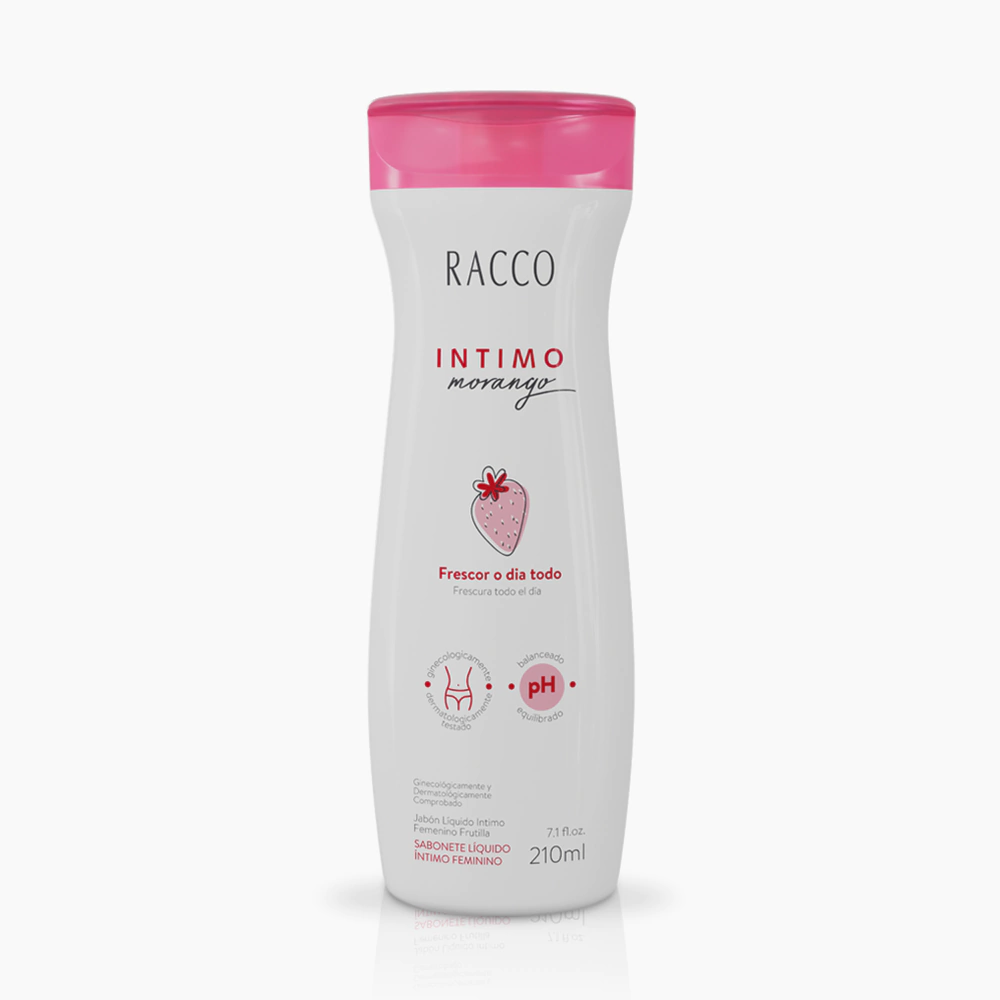 Racco Intimo Sabonete Líquido Feminino Morango 210ml