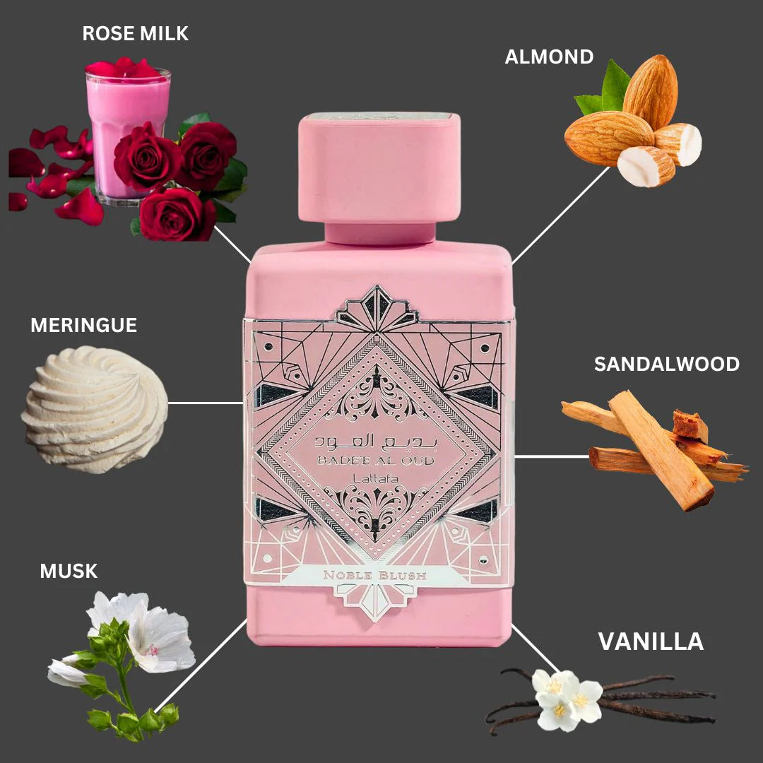 Lattafa Badee Al Oud Noble Blush For Women Eau De Parfum 100ML
