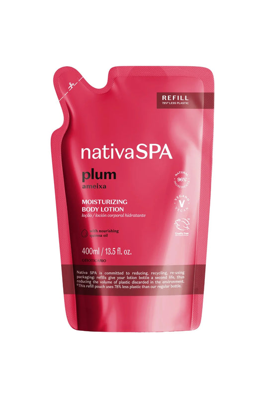 Recarga de loción corporal hidratante de ciruela Nativa Spa