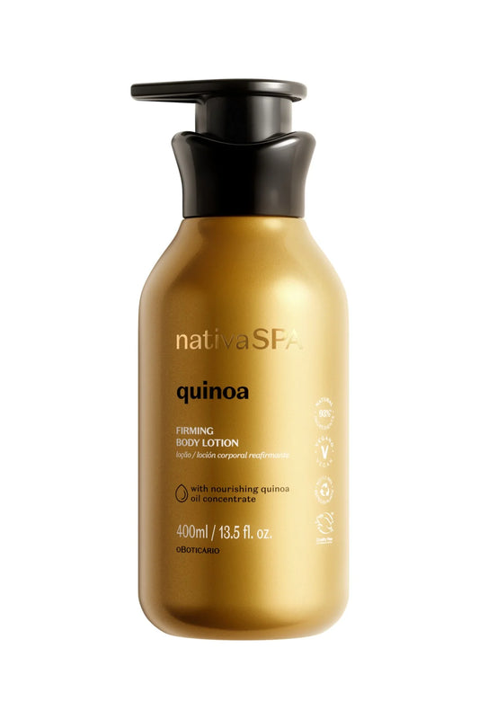 Loción corporal reafirmante de quinoa de Nativa Spa
