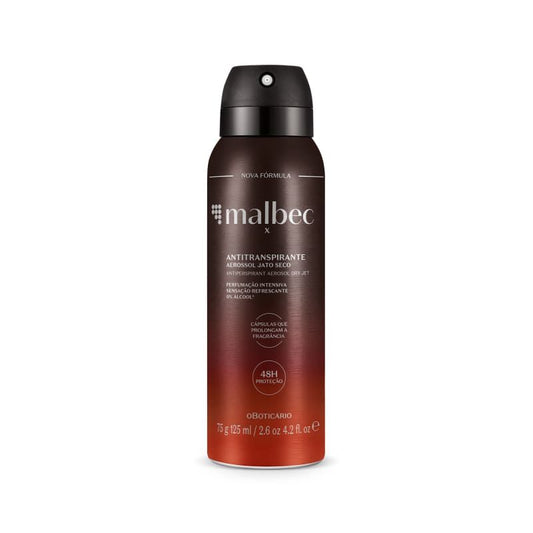 Oboticario Malbec X Desodorante Antitranspirante Aerosol 125Ml
