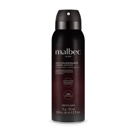 Oboticario Malbec Desodorante Antitranspirante Aerosol 125Ml