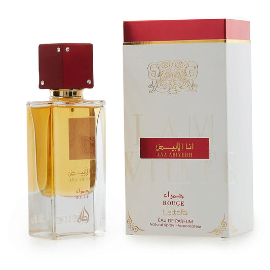 Perfume Lattafa Ana Abiyedh Rouge para hombre y mujer, EDP, 60 ml
