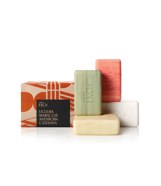 Natura Ekos Mulitpack Bar Soap: Ucuuba, Maracuja, Andiroba, Castanha